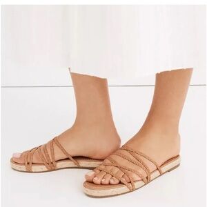 Madewell Kathryn Tan Braided Sandals espadrille size 9
